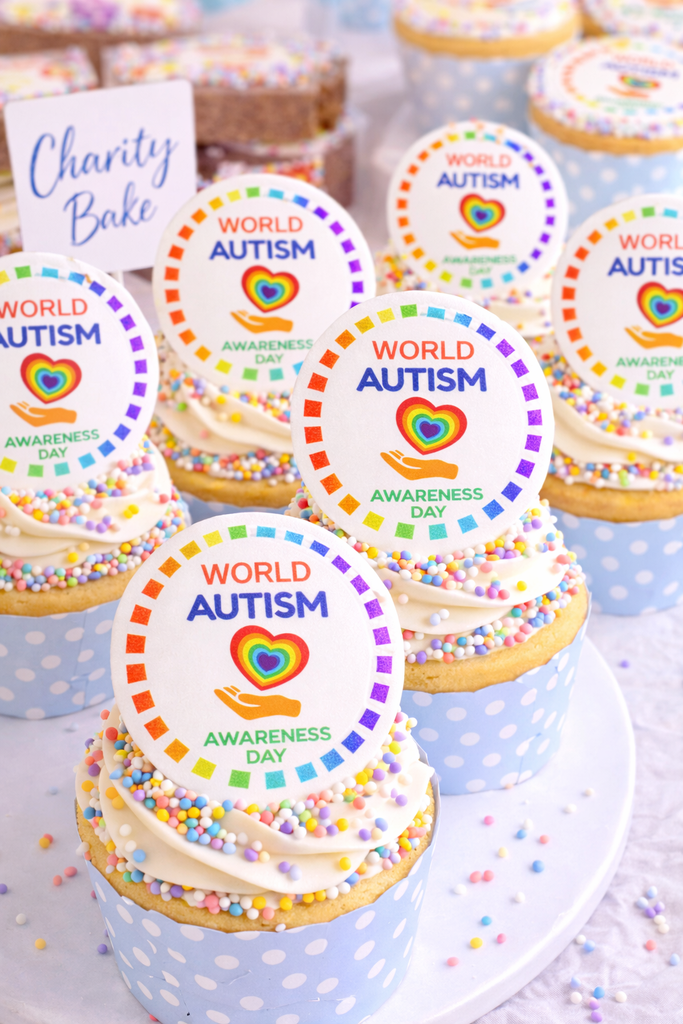 Autism Awareness - Charity edible cake/cupcake toppers