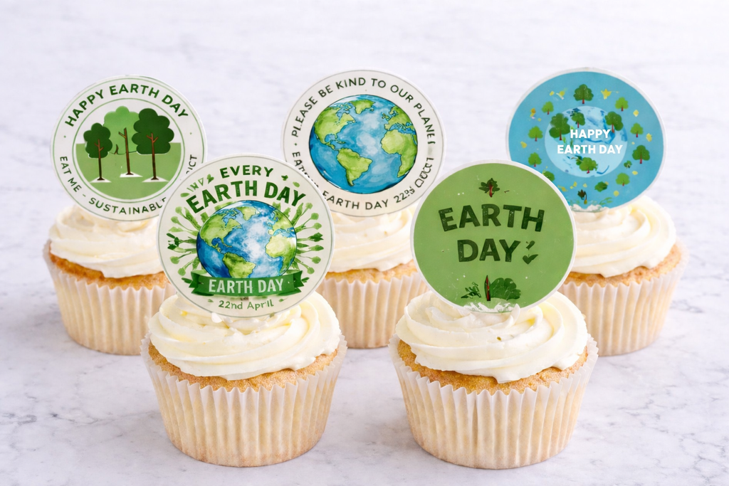 Happy Earth Day Cake Toppers