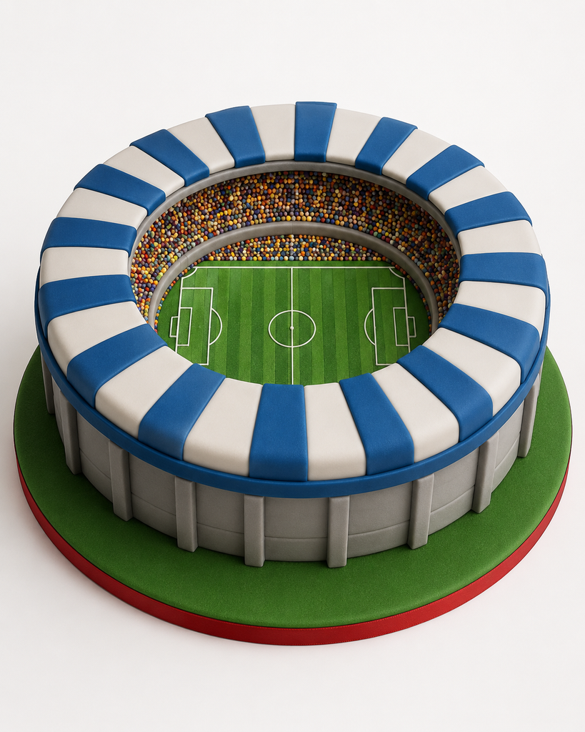 Football Stadium Crowd Edible Cake Wrap