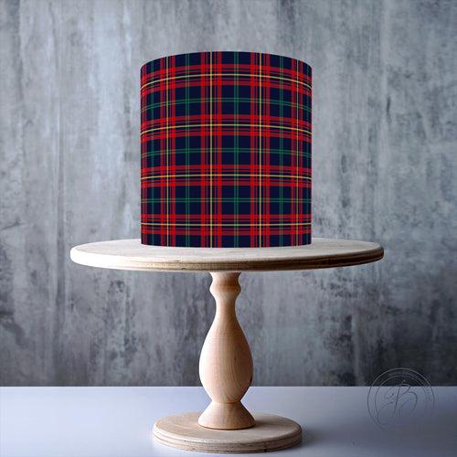 Tartan Edible Icing Cake Decorations