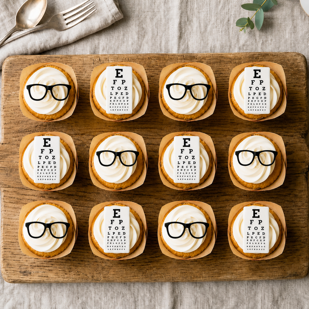 Eye Test Optician Chart Edible Cake Topper