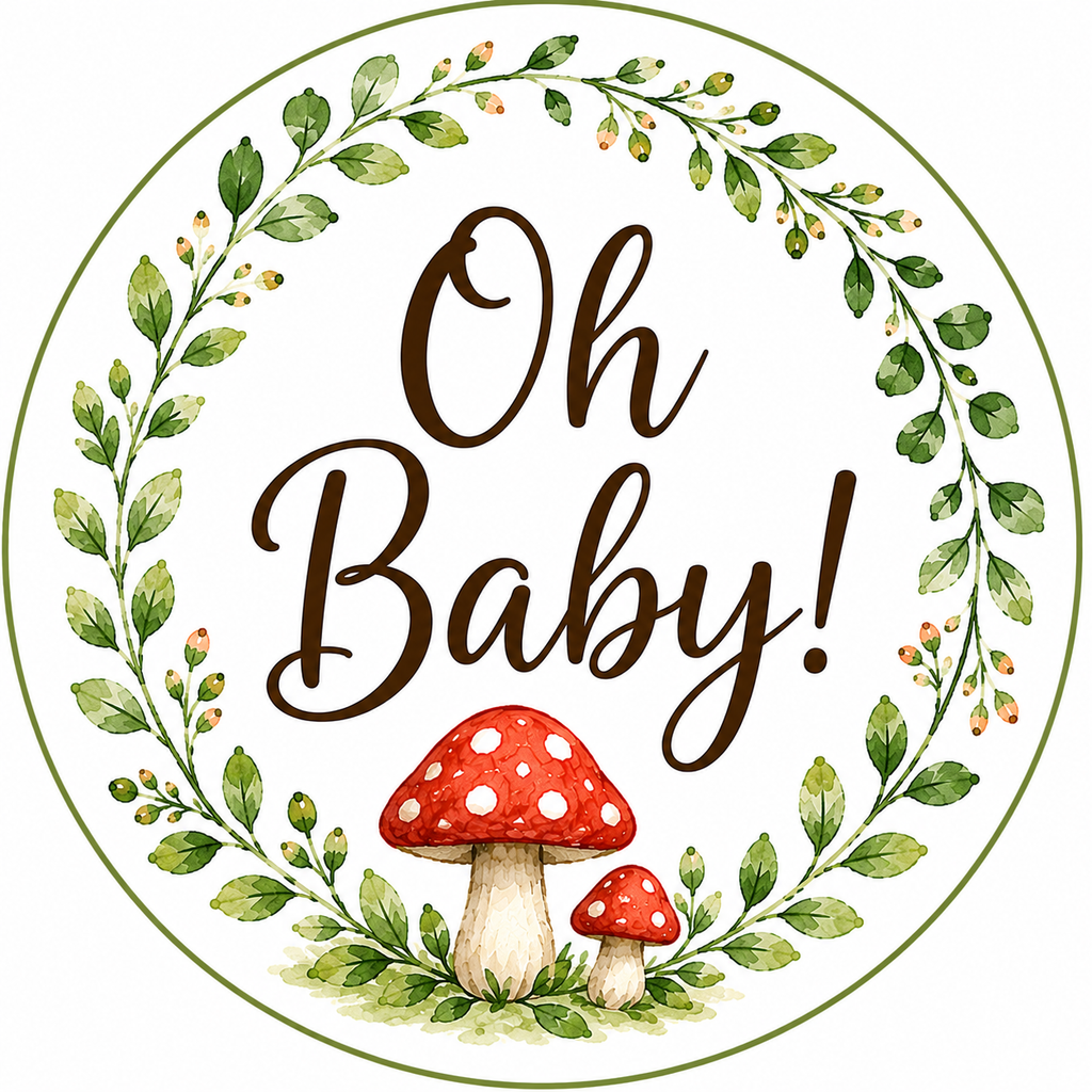 Woodland Baby Shower Edible Cake & Cupcake Toppers