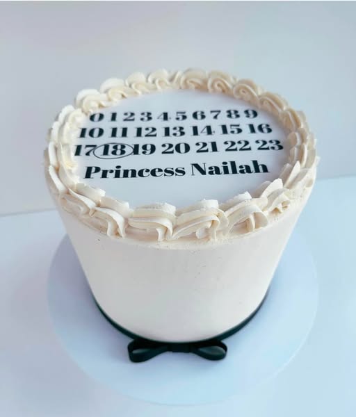 Edible Calendar Diary Cake Topper