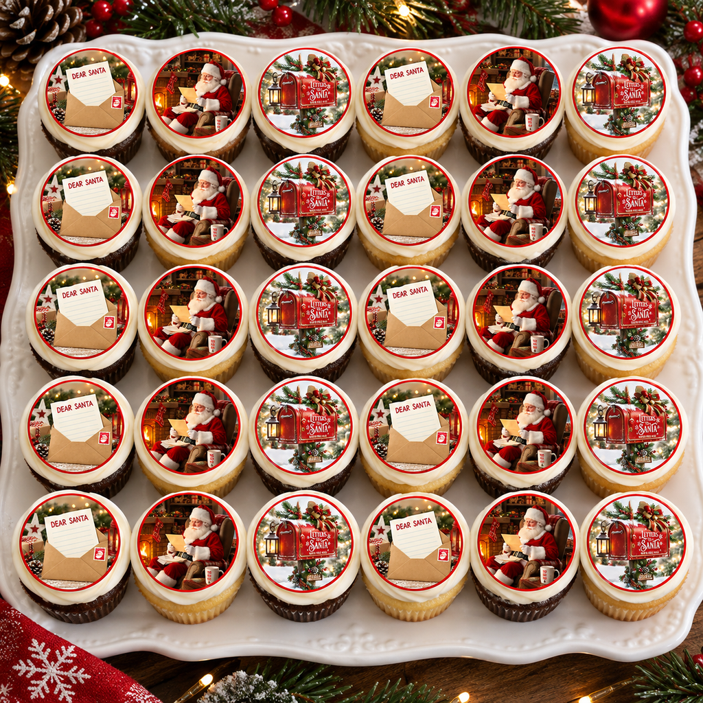 Letters to Santa - Edible Cake Toppers