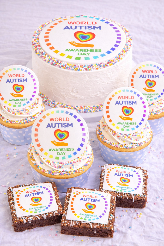 Autism Awareness - Charity edible cake/cupcake toppers