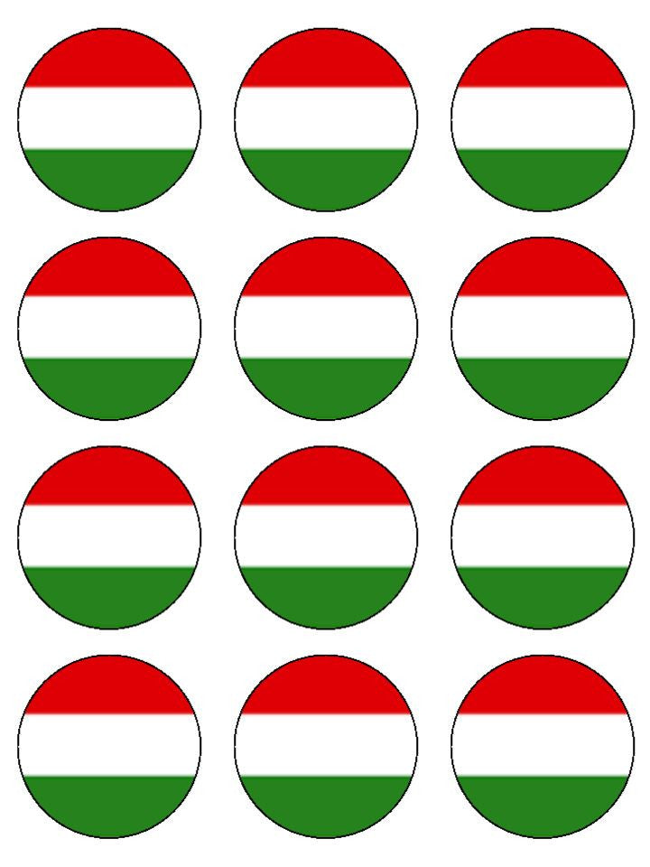 Hungary Edible Cake & Cupcake Toppers