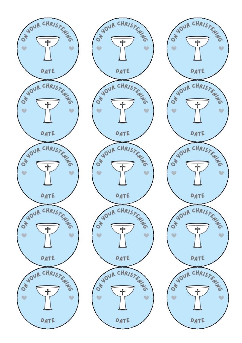 christening-font-personalised-cake-and-cupcake-toppers-text-can-b-incredible-toppers for Baptism Cupcake Toppers Printable Free Christening - Font - Personalised Cake and Cupcake Toppers (Text can b - Incredible Toppers for Baptism Cupcake Toppers Printable Free