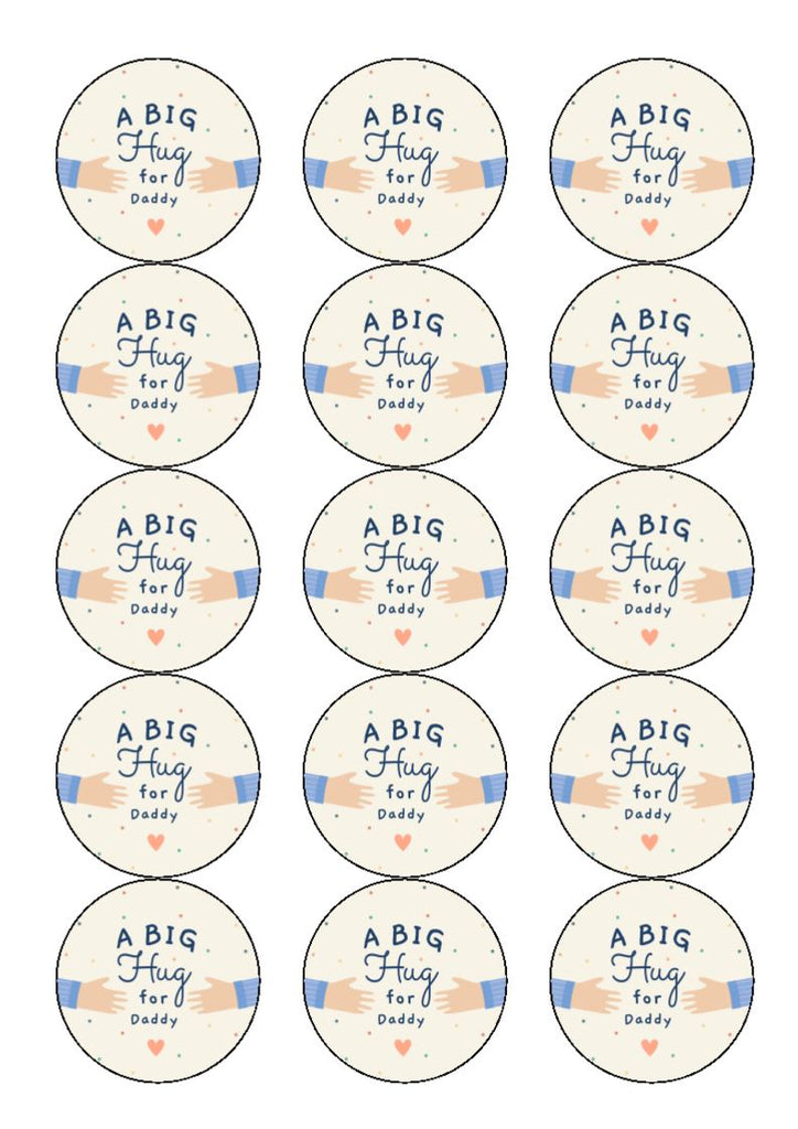 Father's Day - Design 17 - edible cake/cupcake toppers
