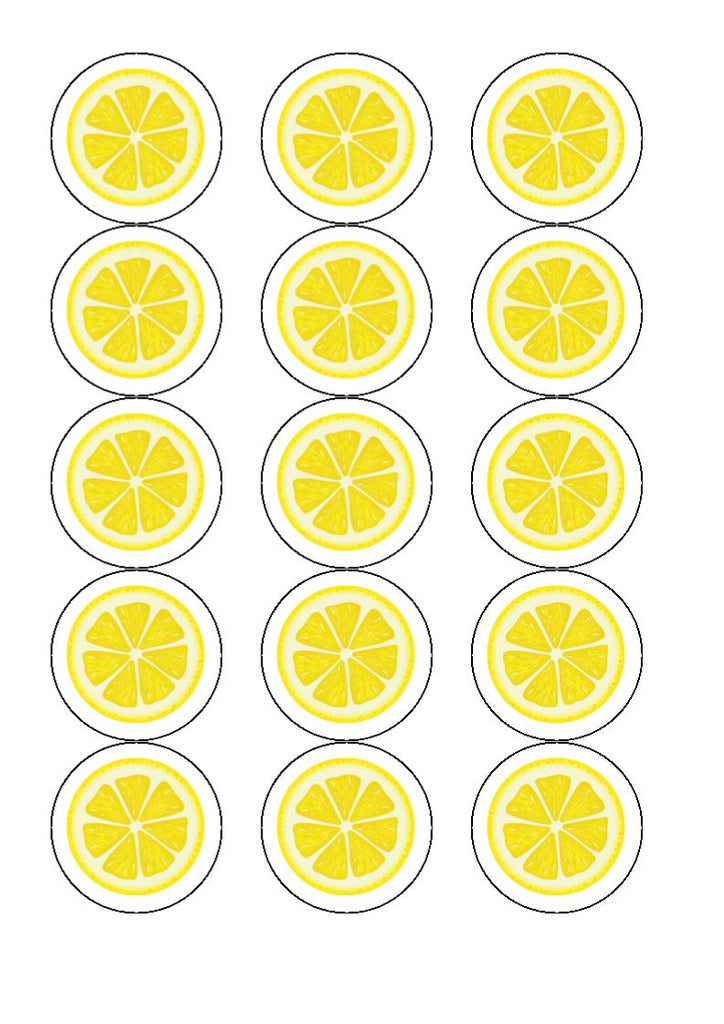 Drink/Cocktail toppers - Lemon slice