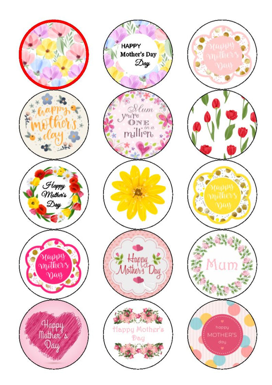 Mother's Day Cake Toppers - Mixed designs