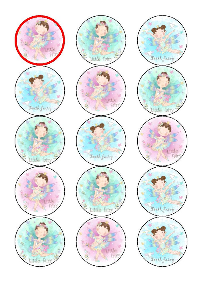 Little Fairy - edible cake/cupcake toppers