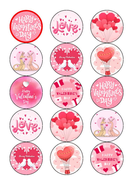 Valentine Mix Cupcake Toppers