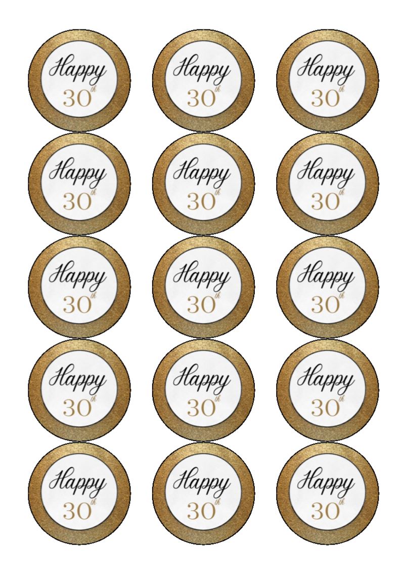 30th-birthday-cake-toppers-gold-incredible-toppers for Free Printable 30th Birthday Cupcake Toppers 30th Birthday Cake Toppers - Gold - Incredible Toppers for Free Printable 30th Birthday Cupcake Toppers