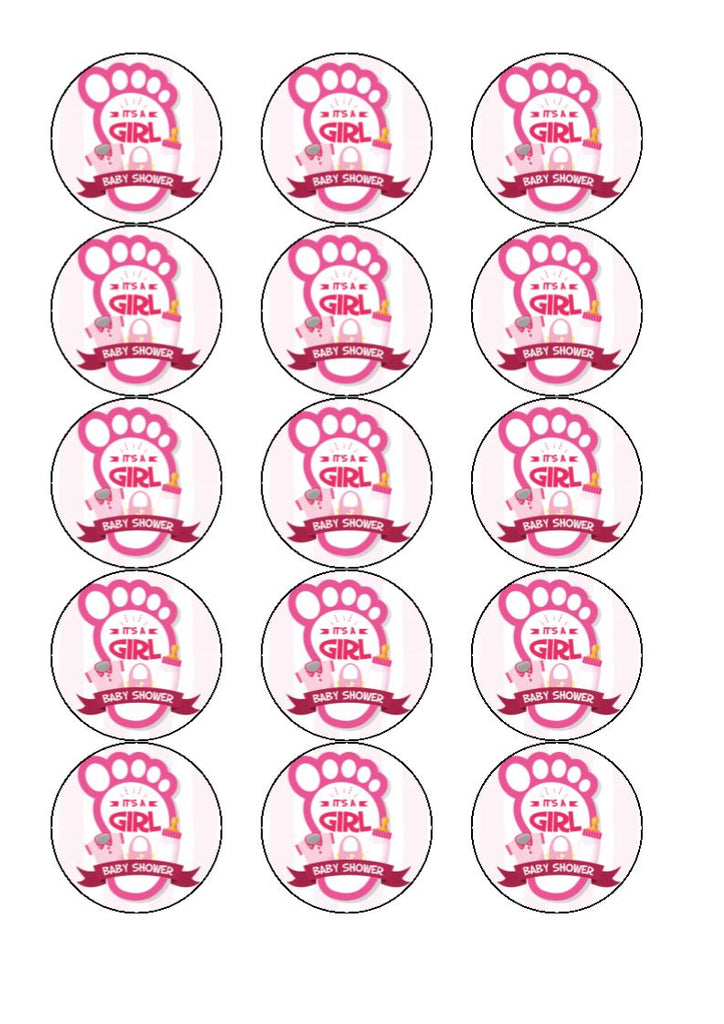 It's a girl baby cake/cupcake toppers