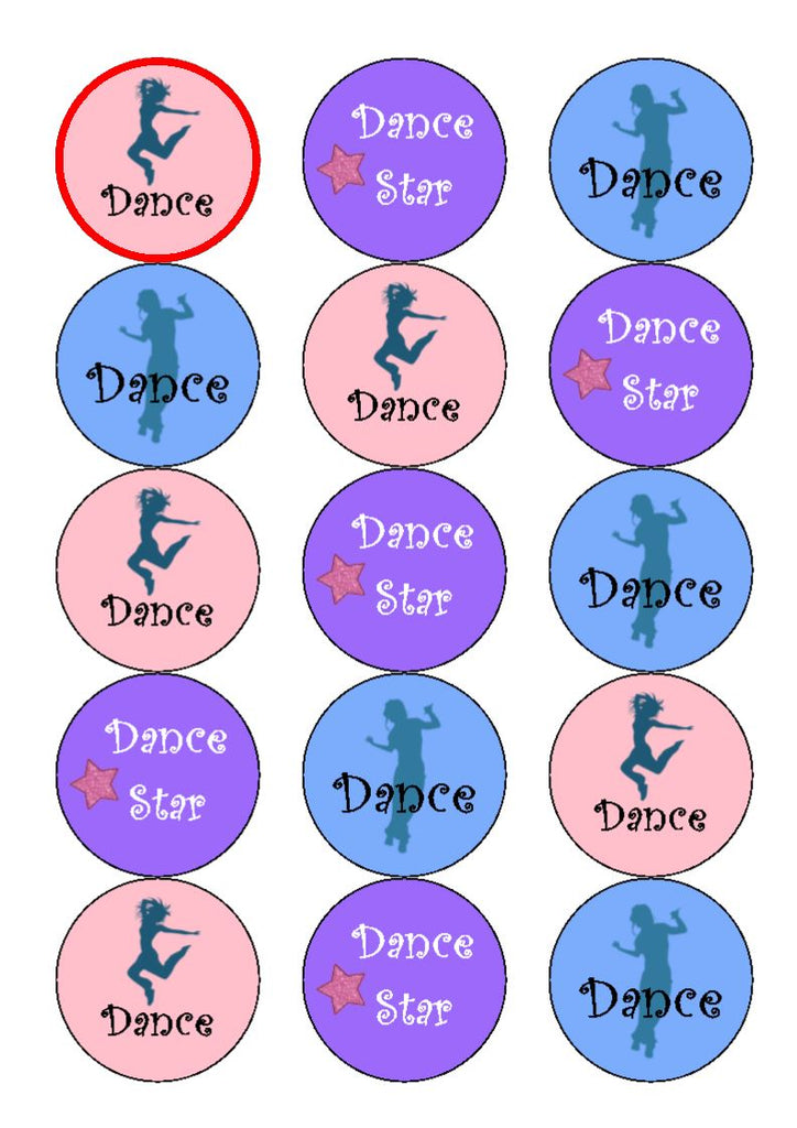 Dance Cupcake Toppers