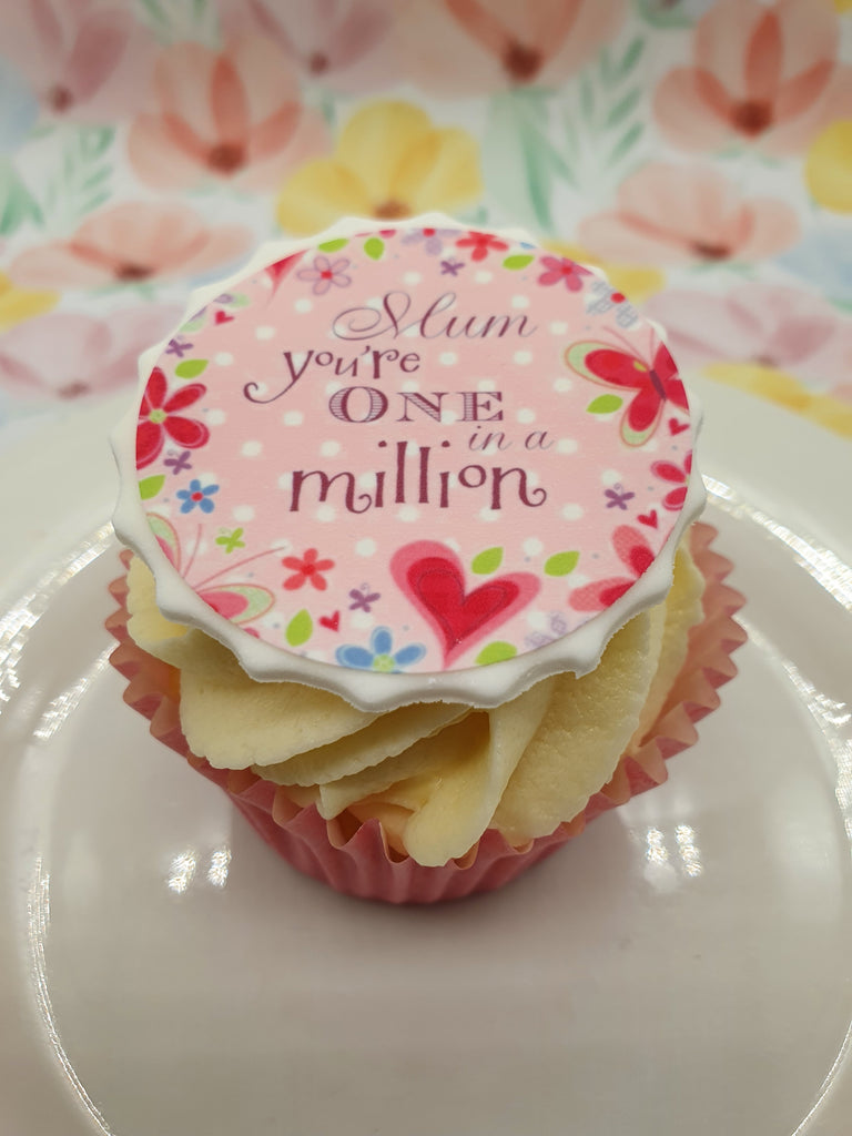Mother's Day One in a Million Edible Cake & Cupcake Toppers