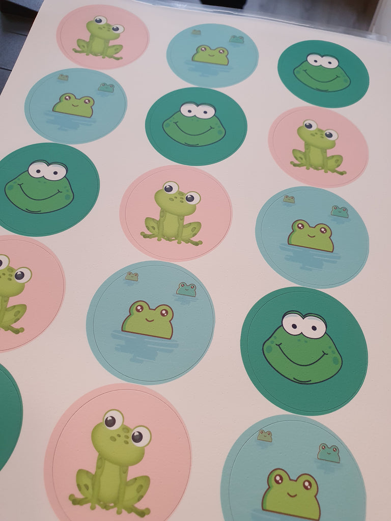 Frog - edible cupcake toppers