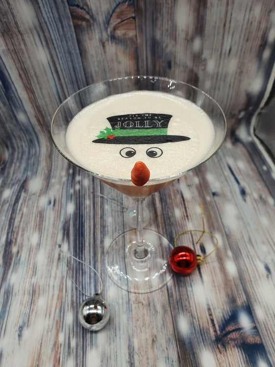 Reindeer Christmas Drink Toppers - Edible Cocktail Toppers