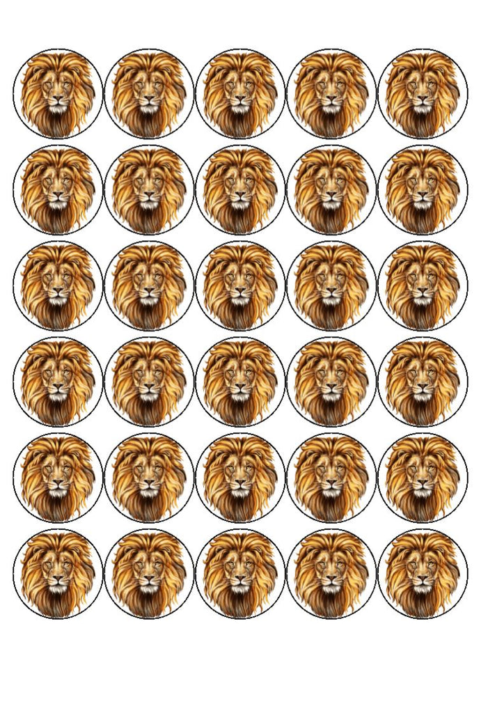Lion Cake/Cupcake Toppers