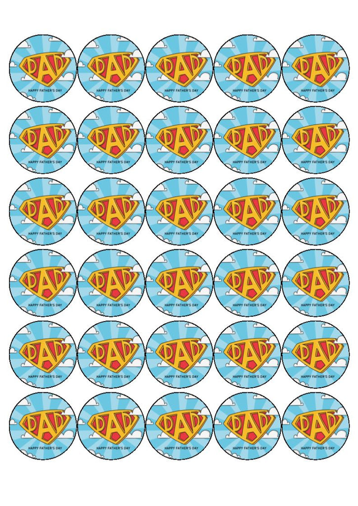 Father's Day - Design 19 - edible cake/cupcake toppers