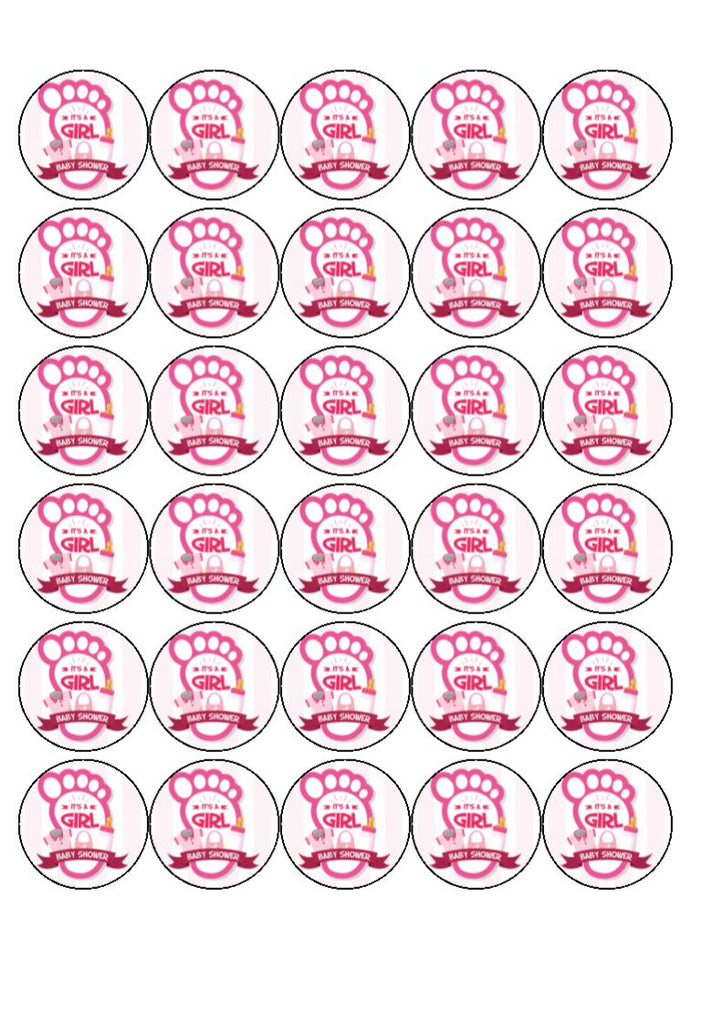It's a girl baby cake/cupcake toppers