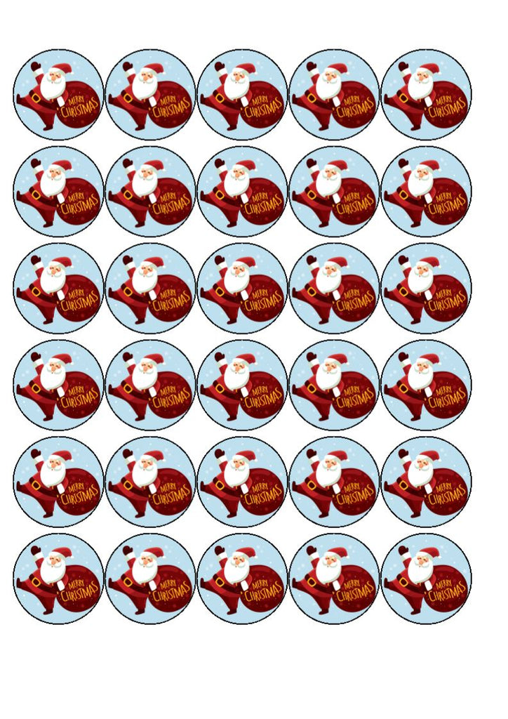 Santa's Helpers -  cupcake toppers