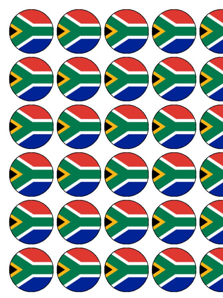 South Africa Edible Cake & Cupcake Toppers