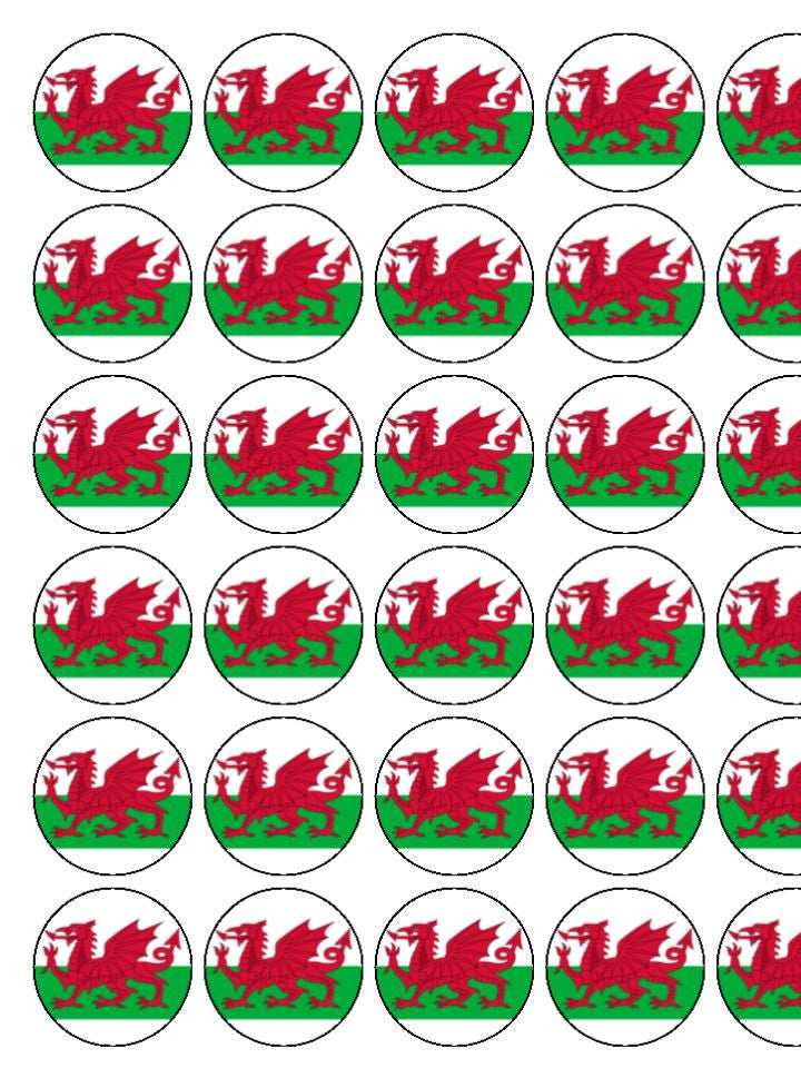 Wales Edible Cake & Cupcake Toppers