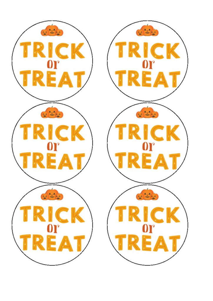 Edible Drink Toppers - Trick or Treat!