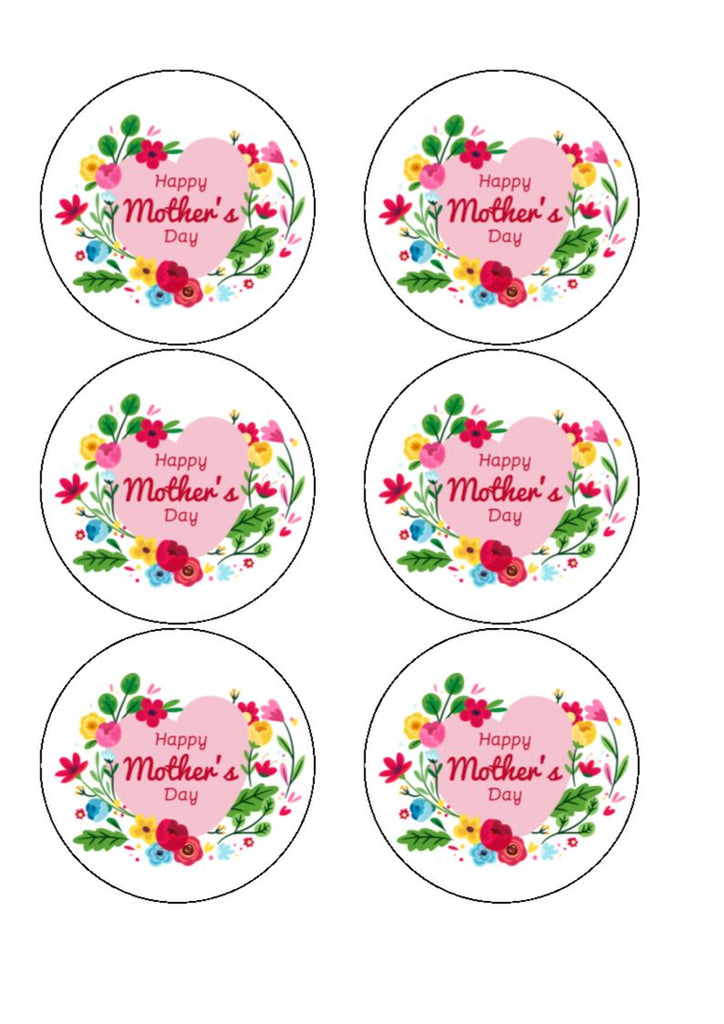 Edible cocktail toppers - Mother's Day floral
