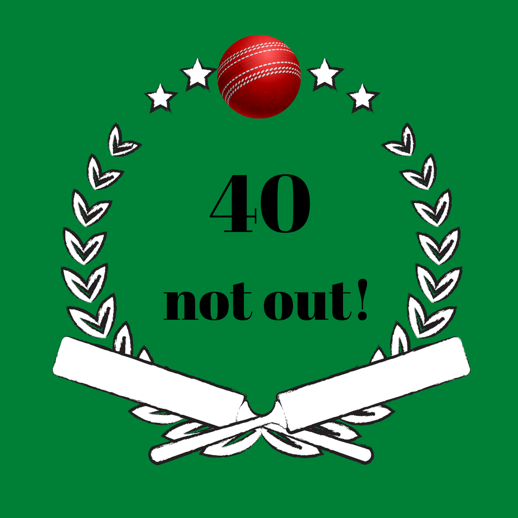 'Age' Not Out! Cricket Birthday - Cake and Cupcake Toppers