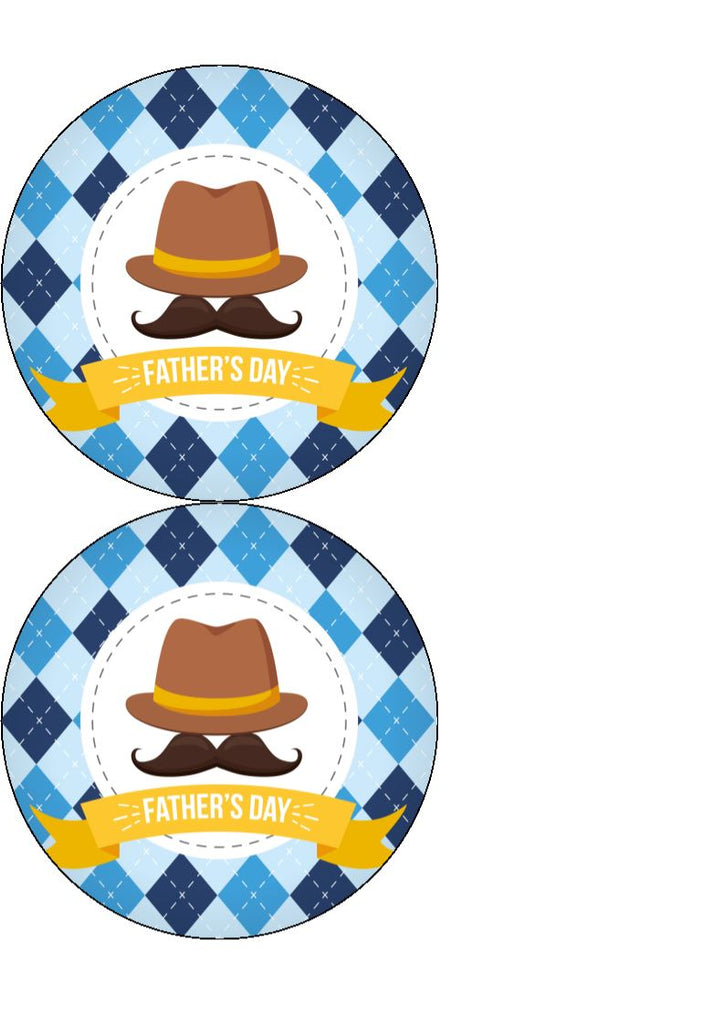 Father's Day - Design 3 - edible cake/cupcake toppers