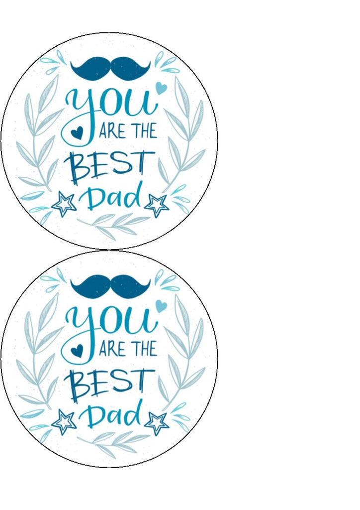 Father's Day - Design 13 - edible cake/cupcake toppers