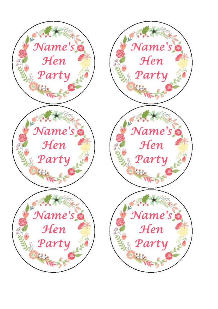 Cocktail Toppers - Hen Party - Personalised