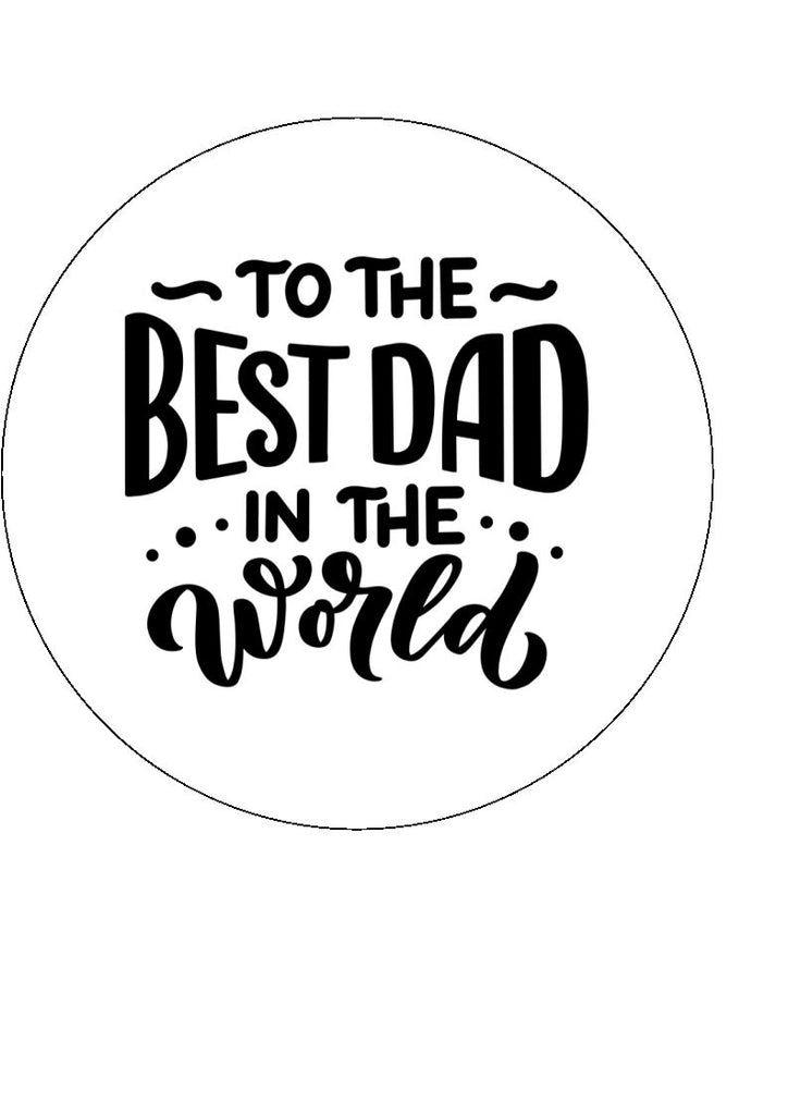 Father's Day - Design 10 - edible cake/cupcake toppers