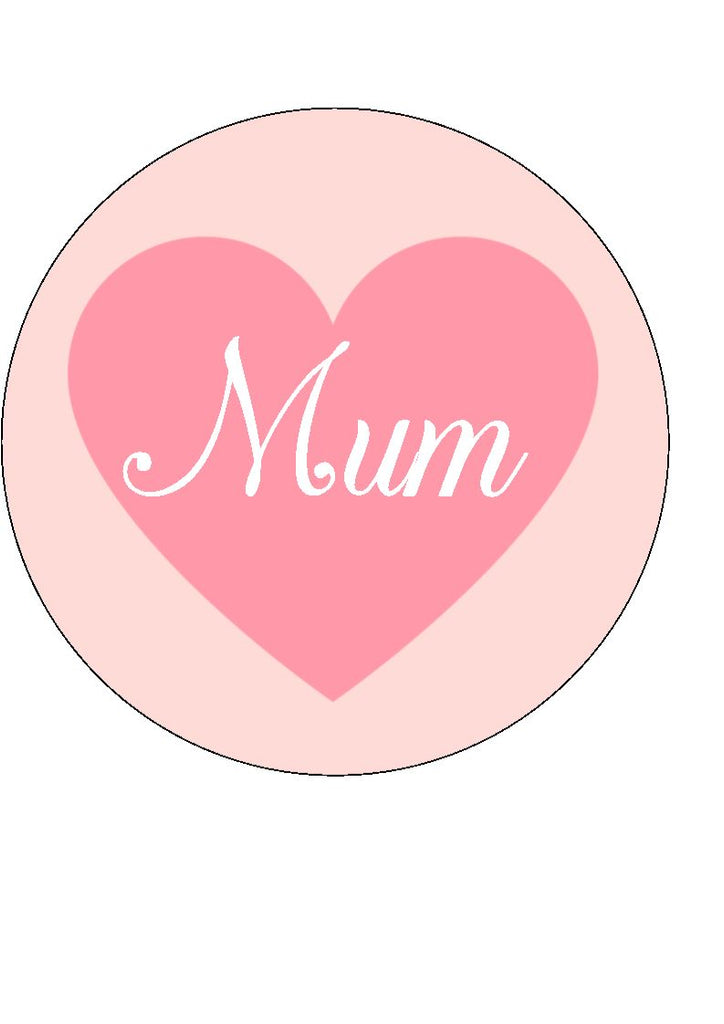 Mother's Day - Sending a hug edible cake and cupcake toppers