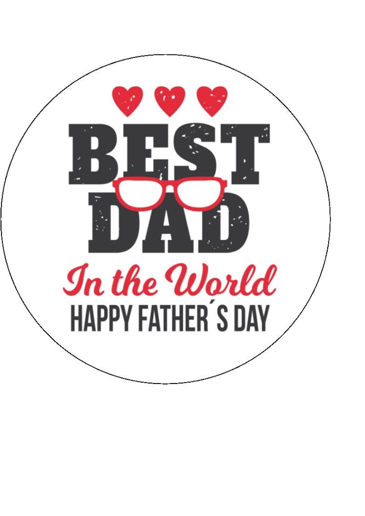 Father's Day - Design 9 - edible cake/cupcake toppers