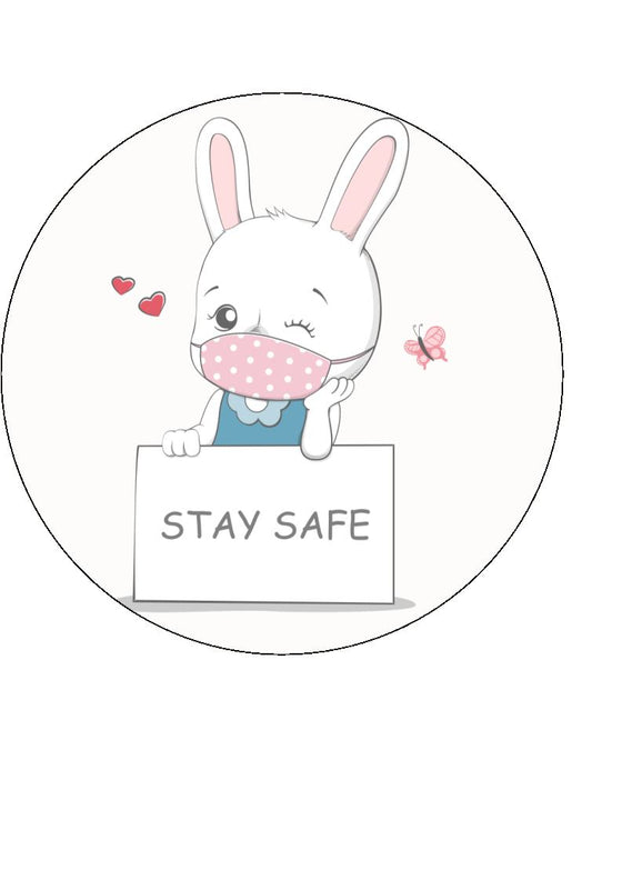 Stay Safe - edible cake/cupcake toppers