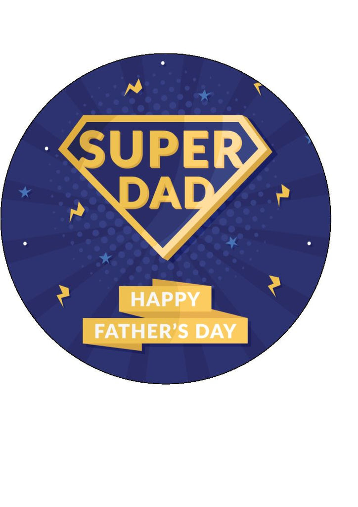 Father's Day - Design 2 - edible cake/cupcake toppers