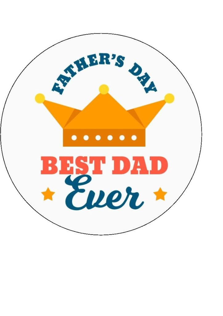 Father's Day - Design 7 - edible cake/cupcake toppers