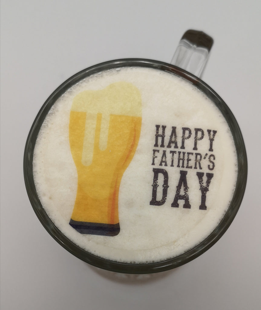 Father's Day edible drink topper