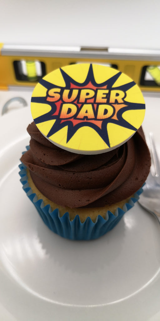 Father's Day - Design 5 - edible cake/cupcake toppers