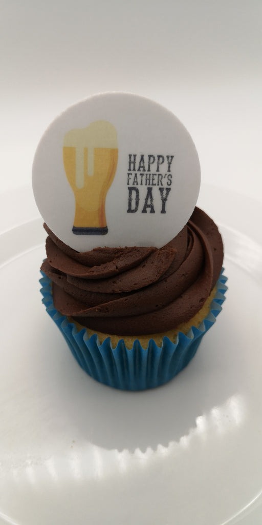 Father's Day - Design 15 - edible cake/cupcake toppers (also available as cocktail/beer toppers)
