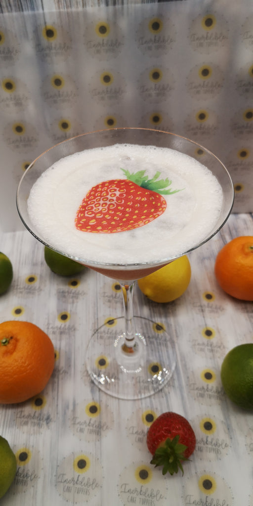 Drink/Cocktail Toppers - Strawberry