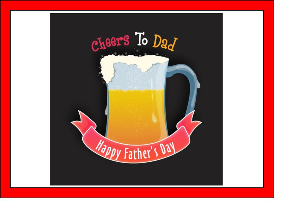 Father's Day - Design 4 - edible cake/cupcake toppers