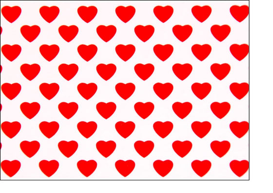 Valentine Heart - Edible Cake Wrap