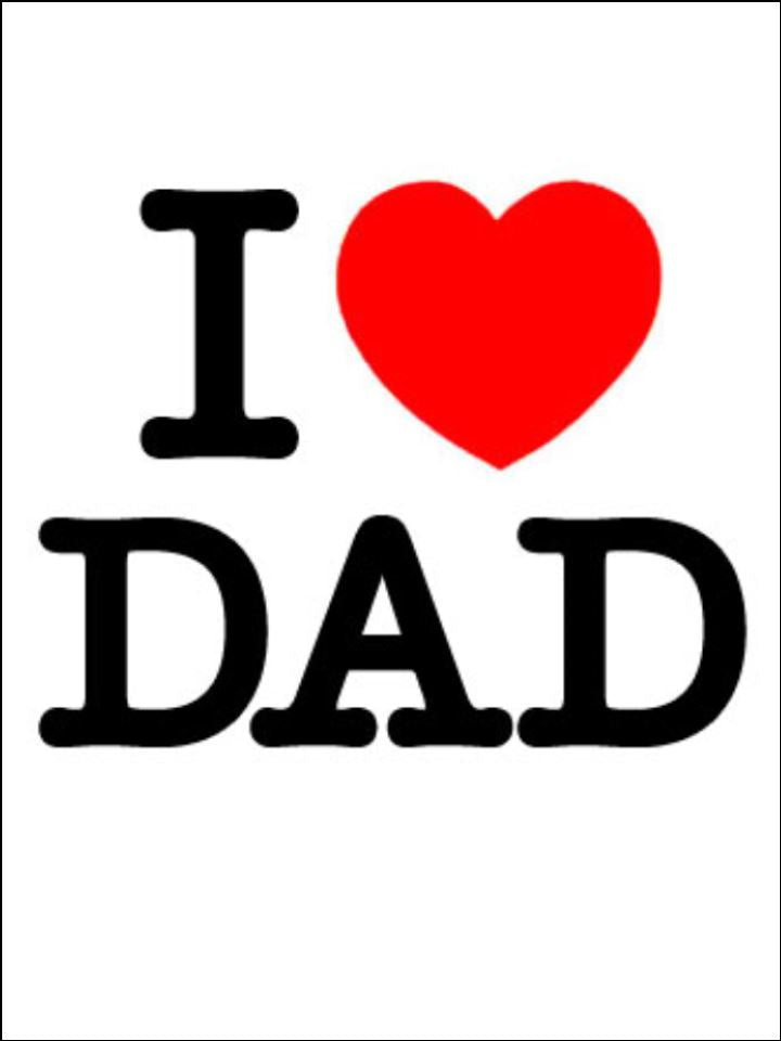 Father's Day I Love Dad Edible Cake & Cupcake Toppers