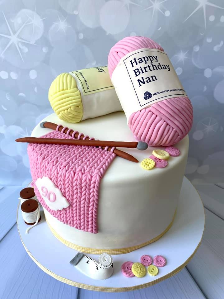 Yarn Cake  Sewing cake, Knitting cake, Cupcake cakes