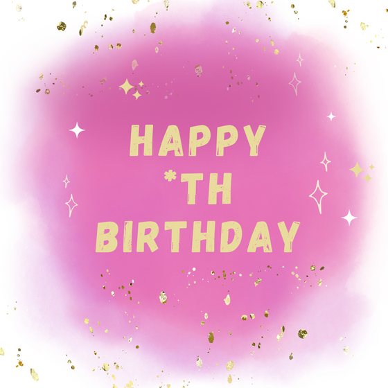 Happy Birthday Cake Toppers - Design 6