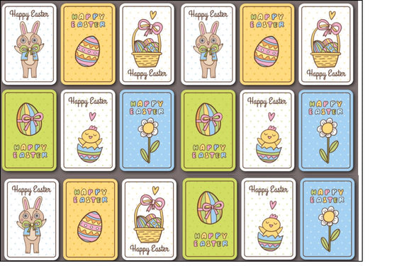 Edible Easter cards for brownies! (also suitable for cookies, cakes etc) Set 2